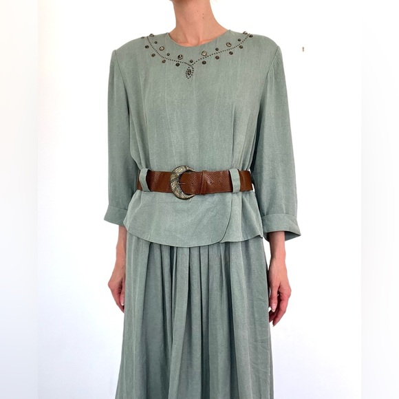 EUC 90‘s Vintage Embellished Beaded Dress - Picture 1 of 6